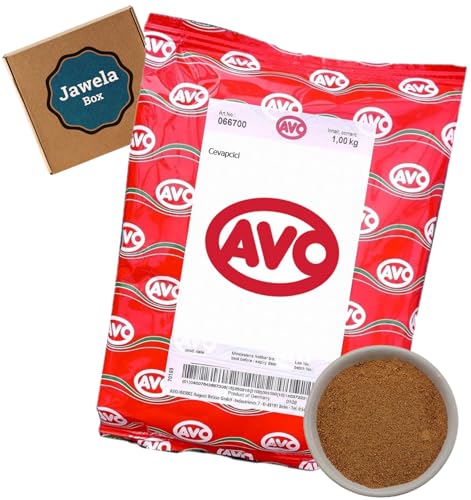 AVO Cevapcici Gewürz 1kg - Jawela Box - Balkan Gewürz - Hackfleisch Cevapcici Gewürzmischung aus natürlichen Zutaten – Großpackung von Jawela