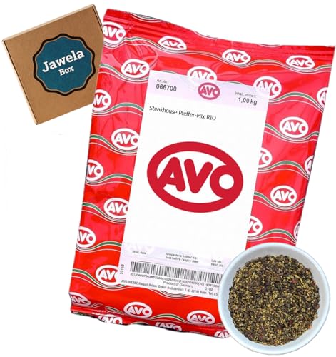 AVO Steakhouse Pfeffer Mix Rio 1kg - Jawela Box - Steak Pfeffer – Großpackung von Jawela