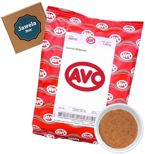 AVO Wildgewürz Gourmet 1kg - Jawela Box - Wild Gewürz Gewürzzubereitung für alle Wildgerichte – Großpackung von Jawela