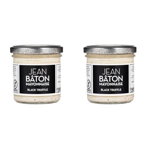 Jean Bton Bâton Trüffel Mayonnaise Black Truffle Mayo (1x 135ml) (Packung mit 2) von Jean Bton