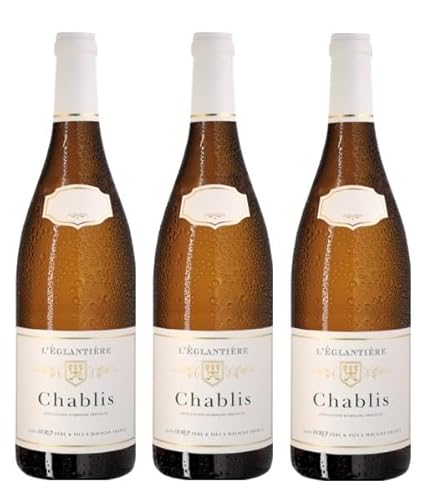 3x 0,75l - 2023er - Jean Durup - Domaine de l'Eglantière - Chablis A.O.P. - Burgund - Frankreich - Weißwein trocken von Jean Durup