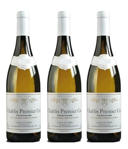 3x 0,75l - 2022er - Jean Durup - Domaine de l'Eglantière - Fourchaume - Chablis 1er Cru A.O.P. - Burgund - Frankreich - Weißwein trocken von Jean Durup