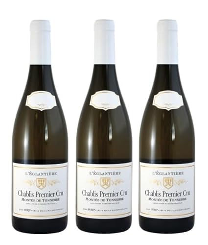 3x 0,75l - 2022er - Jean Durup - Domaine de l'Eglantière - Montée de Tonnerre - Chablis 1er Cru A.O.P. - Burgund - Frankreich - Weißwein trocken von Jean Durup