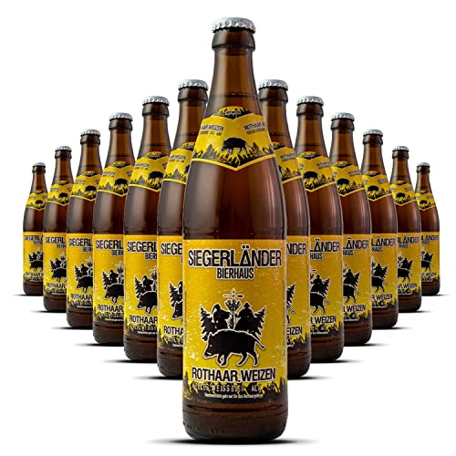 Siegerländer Bierhaus `Rothaar Weizen´ 4,9% (12 x 0,5l) ** Sparpaket 11+1 GRATIS ** (inklusive 0,96 € Pfand) von Jean Jartin Beer