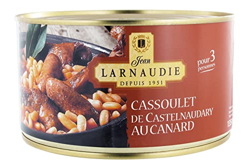 Jean Larnaudie Cassoulet de Castelnaudary au Canard - Ente und Würstchen Dose 1350g Eintopf von Jean Larnaudie