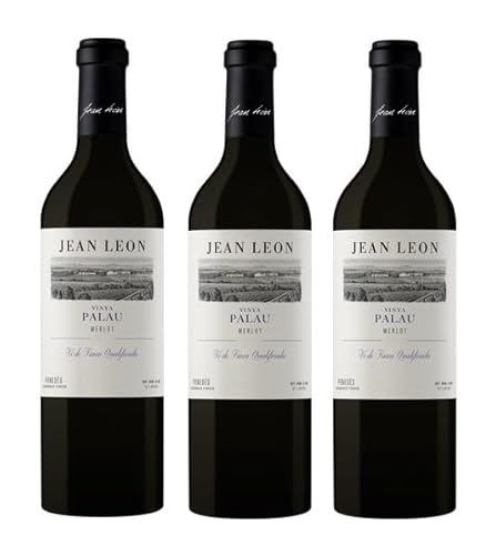 3x 0,75l - 2019er - Jean Leon - Vinya Palau - Merlot - Penedès D.O.P. - Spanien - Rotwein trocken von Jean Leon