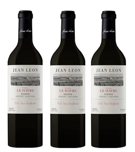 3x 0,75l - 2020er - Jean Leon - Vinya Le Havre - Cabernet Sauvignon - Penedès D.O.P. - Spanien - Rotwein trocken von Jean Leon