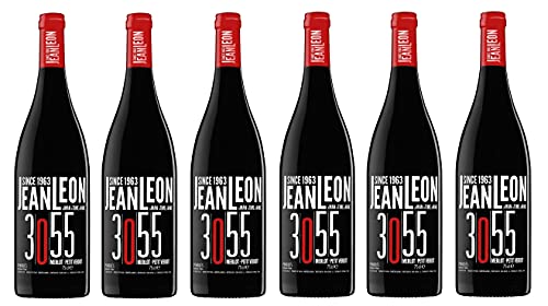 6x 0,75l - 2023er - Jean Leon - 3055 - Merlot & Petit Verdot - Penedès D.O.P. - Spanien - Rotwein trocken von Jean Leon