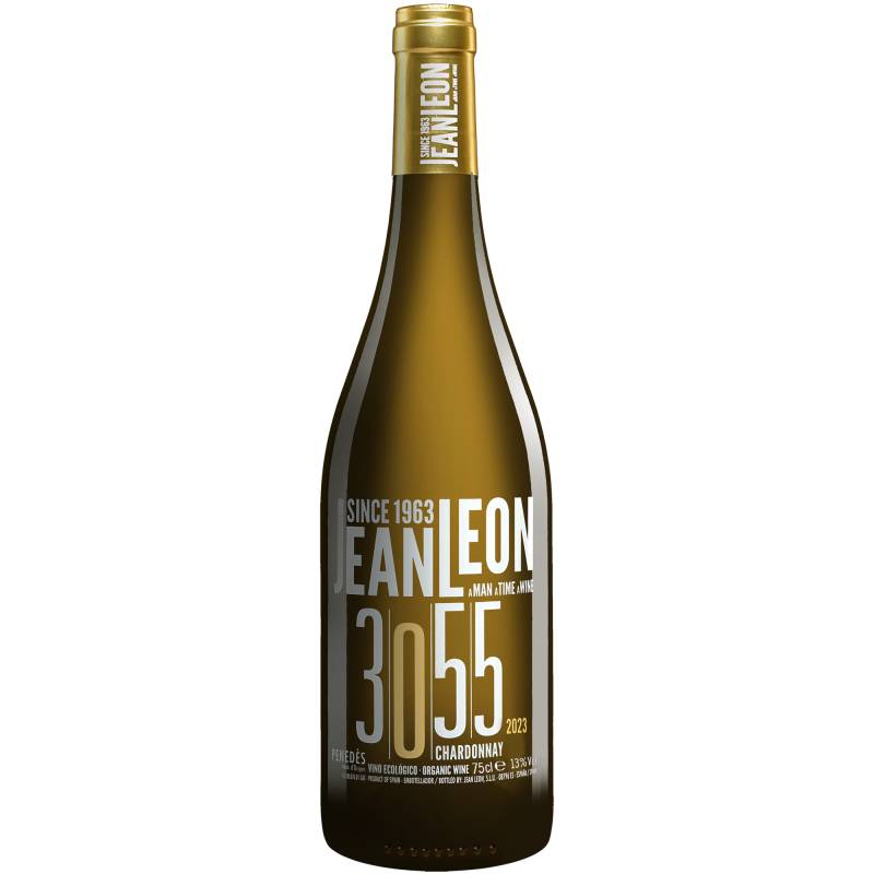 Jean León »3055« Chardonnay 2023  0.75L 13% Vol. Weißwein Trocken aus Spanien von Jean León