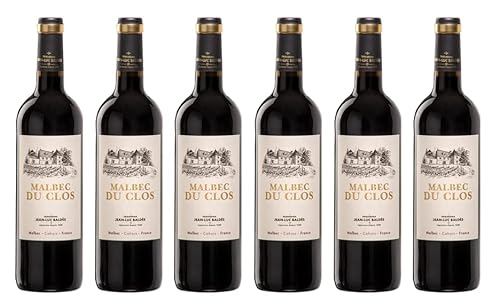 6x 0,75l - 2022er - Jean-Luc Baldès - Malbec du Clos - Cahors A.O.P. - Frankreich - Rotwein trocken von Jean-Luc Baldès