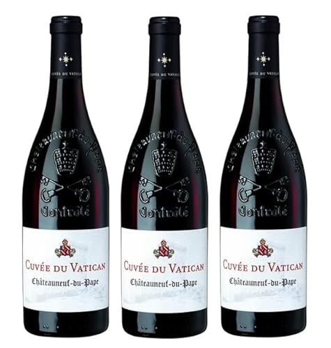 3x 0,75l - 2022er - Jean-Marc Diffonty - Cuvée du Vatican - Châteauneuf-du-Pape A.O.P. - Frankreich - Rotwein trocken von Jean-Marc Diffonty