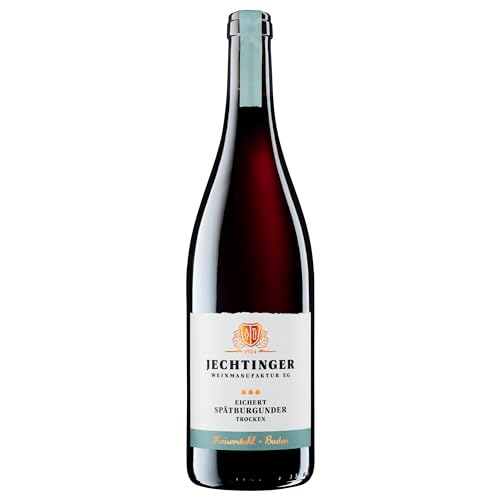 Jechtinger Spätburgunder Rotwein BESTE LAGE QbA trocken - Rotwein trocken, kräftig und ausdrucksstark - Badischer Wein, Anbaugebiet Kaiserstuhl (1 x 0,75 l) von Jechtinger Weinmanufaktur eG