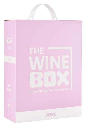 The Wine Box Rosé trocken - Wein-Box Jechtinger Roséwein mit zarten Fruchtaromen von Erdbeere & Himbeere, Anbaugebiet Kaiserstuhl (1 x 3,0 l Bag-in-Box) von Jechtinger Weinmanufaktur eG