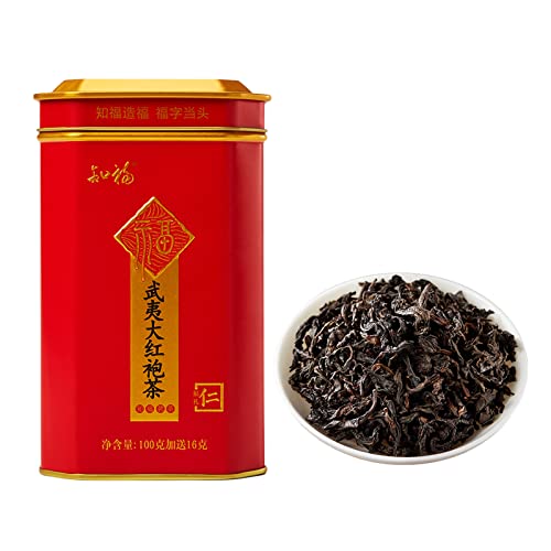 Da Hong Pao Oolong-Tee, 116 G Chinesische Big Red Robe, Wuyi-Steintee Oolong-Tee Starker Duft, Trockenes Loses Blatt, Chinesischer Hochgebirgs-Wu-Long-Tee mit Zarter Dose von Jectse