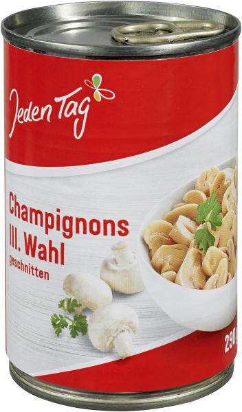 Jeden Tag Champignons III. Wahl geschnitten von Jeden Tag