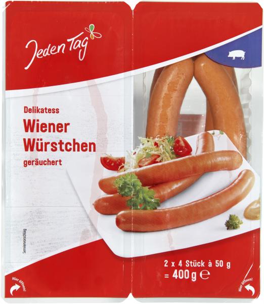 Jeden Tag Delikatess Wiener Würstchen geräuchert von Jeden Tag