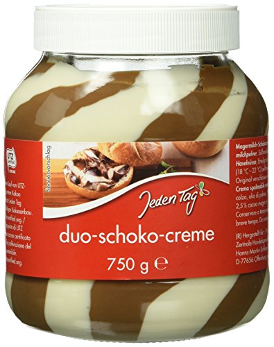 Jeden Tag Duo-Schoko -Creme, 8er Pack (8 x 750 g) von Jeden Tag