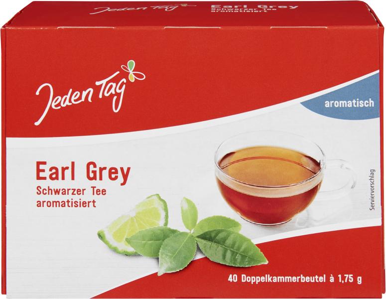 Jeden Tag Earl Grey Schwarzer Tee aromatisch von Jeden Tag