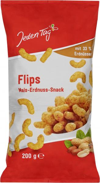 Jeden Tag Flips Mais-Erdnuss-Snack von Jeden Tag