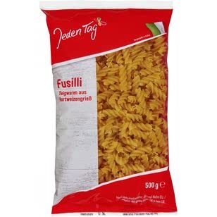 Jeden Tag Fussili aus Hartweizengrieß, 18er Pack (18 x 500g) von Jeden Tag