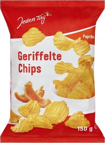 Jeden Tag Geriffelte Chips Paprika von Jeden Tag