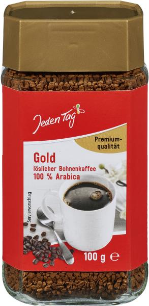 Jeden Tag Gold Löslicher Bohnenkaffee von Jeden Tag