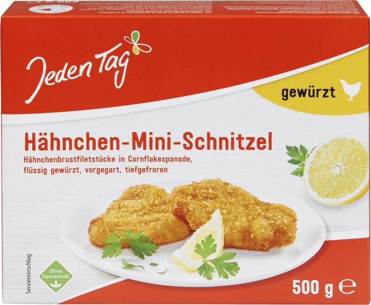 Jeden Tag Hähnchen-Mini-Schnitzel gewürzt von Jeden Tag