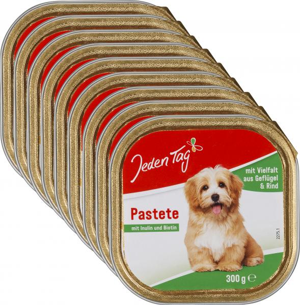 Jeden Tag Hund Pastete mit Vielfalt aus Geflügel & Rind von Jeden Tag