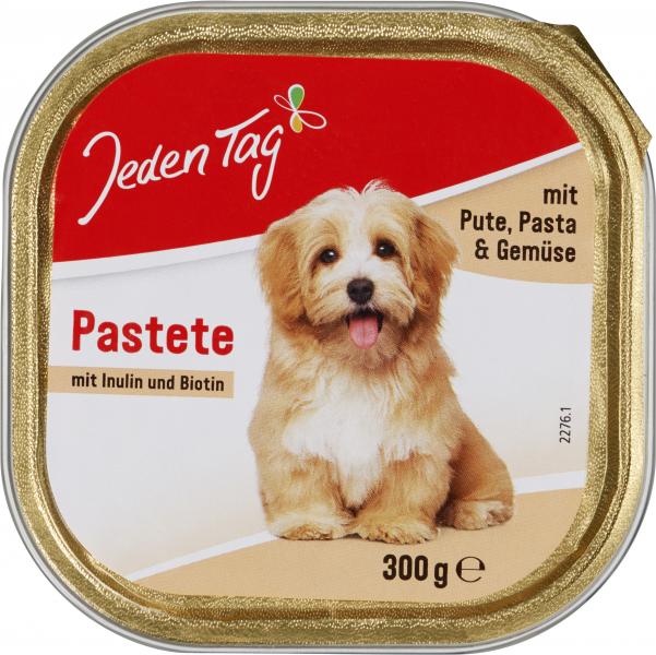 Jeden Tag Hund Pastete mit Pute, Pasta & Gemüse von Jeden Tag