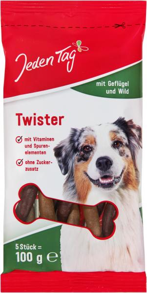 Jeden Tag Hund Twister Geflügel und Wild von Jeden Tag