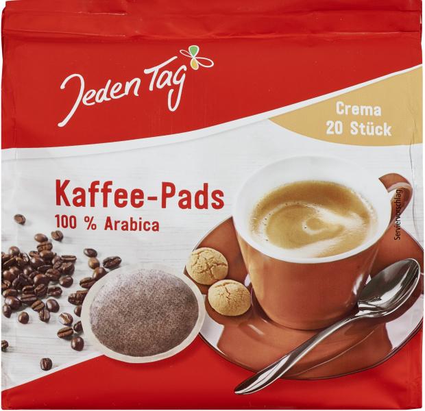 Jeden Tag Kaffee-Pads crema 20 Pads von Jeden Tag