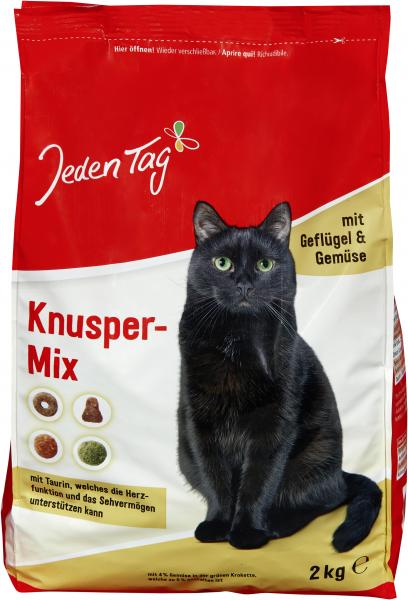 Jeden Tag Katze Knusper-Mix mit Geflügel & Gemüse von Jeden Tag