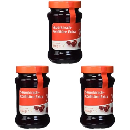 Jeden Tag Konfitüre extra Sauerkirsche, 450 g (Packung mit 3) von Jeden Tag