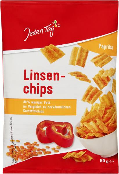 Jeden Tag Linsenchips Paprika von Jeden Tag