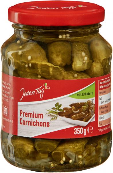 Jeden Tag Premium Cornichons mit Kräutern von Jeden Tag