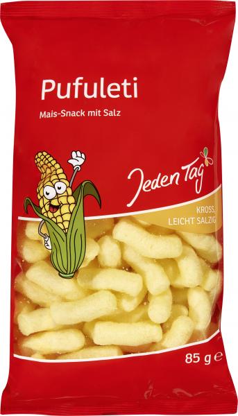 Jeden Tag Pufuleti Mais-Snack mit Salz von Jeden Tag