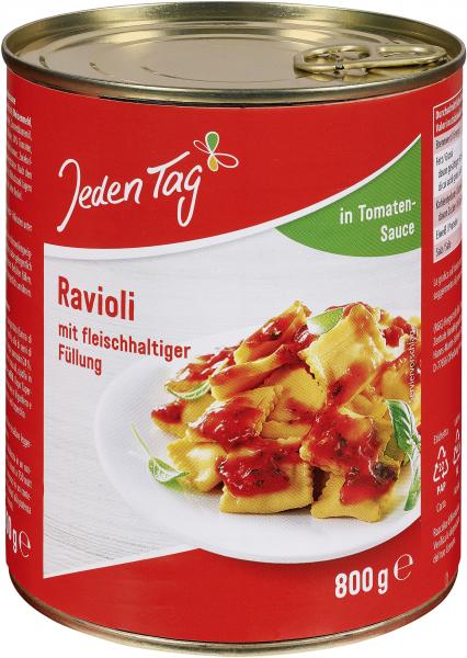 Jeden Tag Ravioli in Tomatensauce von Jeden Tag