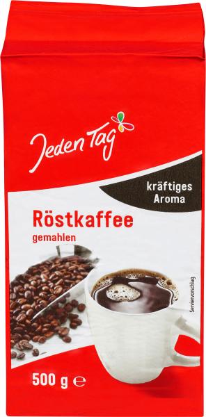 Jeden Tag Röstkaffee gemahlen kräftiges Aroma von Jeden Tag