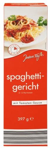 Jeden Tag Spaghetti mit Tomatensauce, 10-er Pack (10 x 397 g) von Jeden Tag