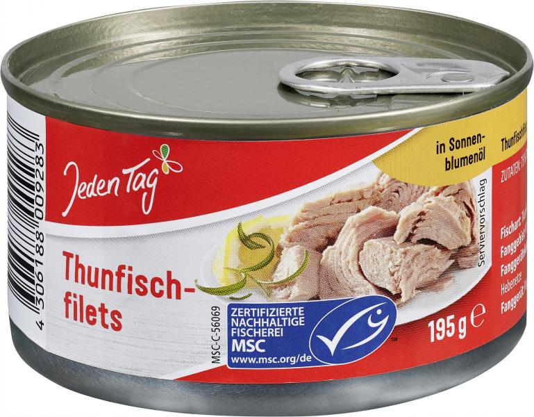 Jeden Tag Thunfischfilets in Öl von Jeden Tag