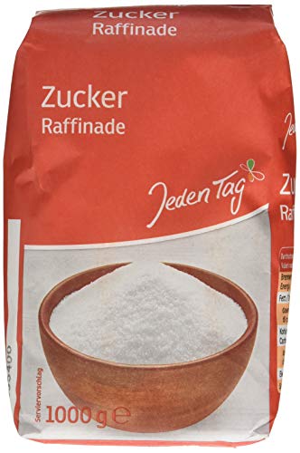 Jeden Tag Zucker Raffinade, 1kg (1er Pack) von Jeden Tag