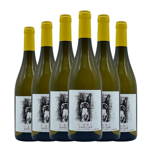 Jeff Carrel Vieille Mule Blanc Macabeo Vin de Pays Côtes Catalanes 75 cl Weißwein (Karton mit 6 Flaschen von 75 cl) von Jeff Carrel