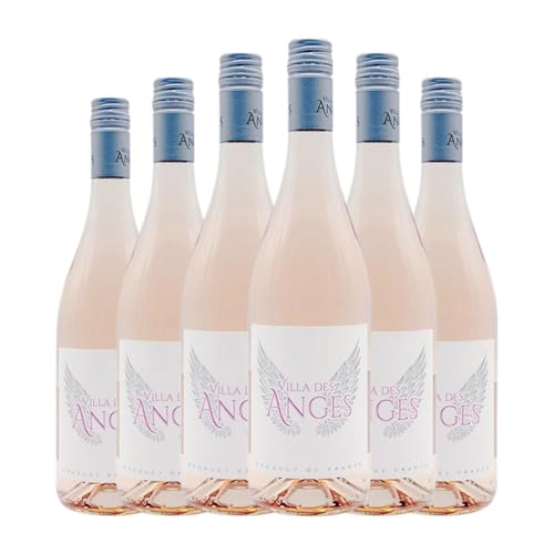 Jeff Carrel Villa des Anges Rosé Cinsault Vin de Pays de l'Hérault 75 cl Rosé-Wein (Karton mit 6 Flaschen von 75 cl) von Jeff Carrel