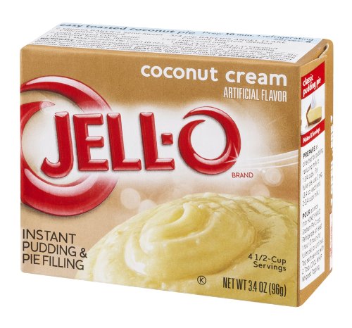 Jell-O "coconut cream" Instant Pudding & Pie Filling (96g) von Jell-O