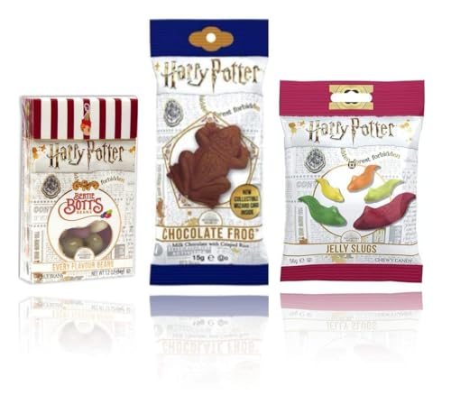 Harry Potter Jelly Belly Bertie Botts Box 35g, Schokofrosch 15g und Slugs 56g von Jelly Belly Candy Company