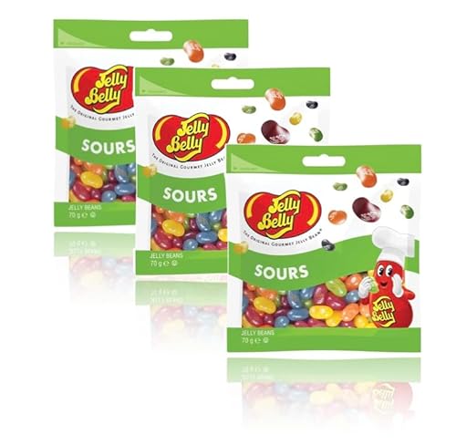 Jelly Belly 3x Sours (Saure Mischung), 3 x 70g von Jelly Belly Candy Company