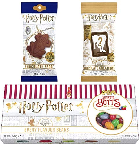 Jelly Belly Harry Potter 3er Set: 1x Frog 15g + 1x Creatures 15g + 125g Bertie Botts Giftbox von Jelly Belly Candy Company