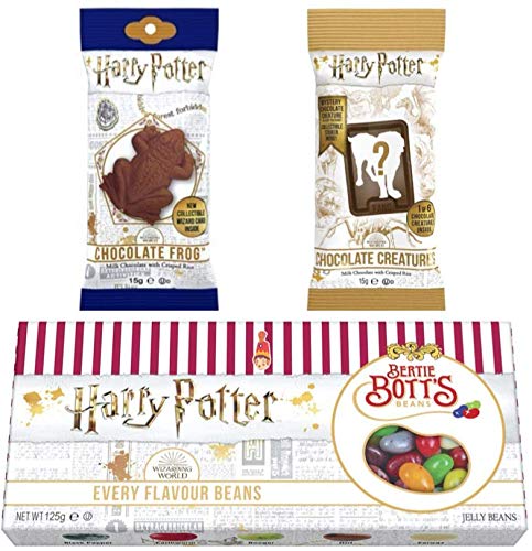 Jelly Belly Harry Potter 3er Set: 1x Frog 15g + 1x Creatures 15g + 125g Bertie Botts Giftbox von Jelly Belly