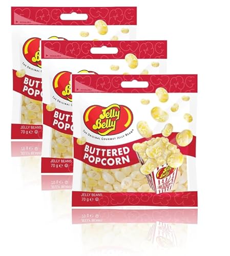 Jelly Belly 3x Butterpopcorn, 3 x 70g von Jelly Belly