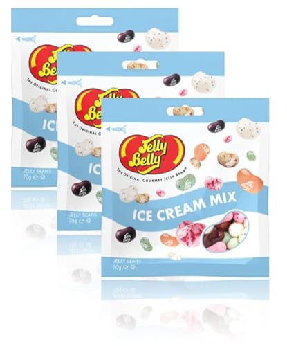 Jelly Belly 3x Ice Cream Mix (Eiscrememischung), 3 x 70g von Jelly Belly